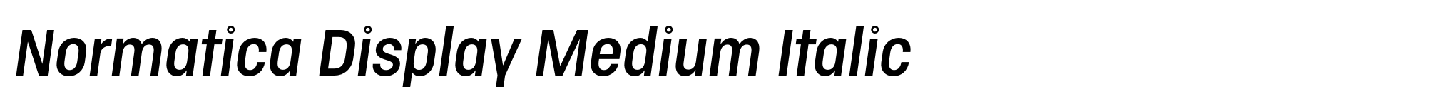 Normatica Display Medium Italic image